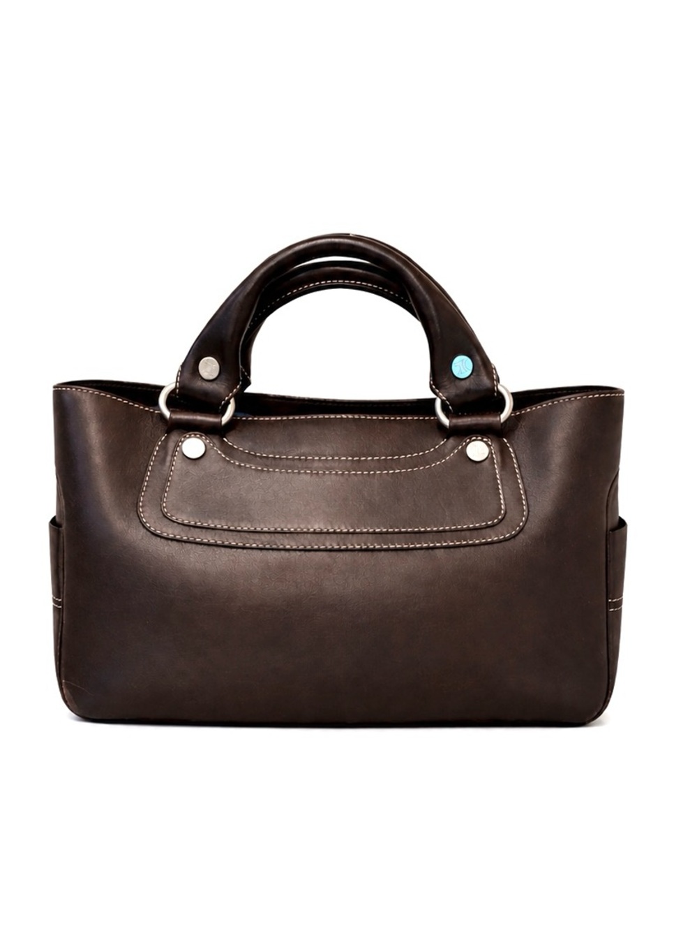 CELINE Paris Chocolate Brown Smooth Calfskin Leather “Boogie” Bag